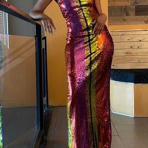 Multi-Color Sequin Dress